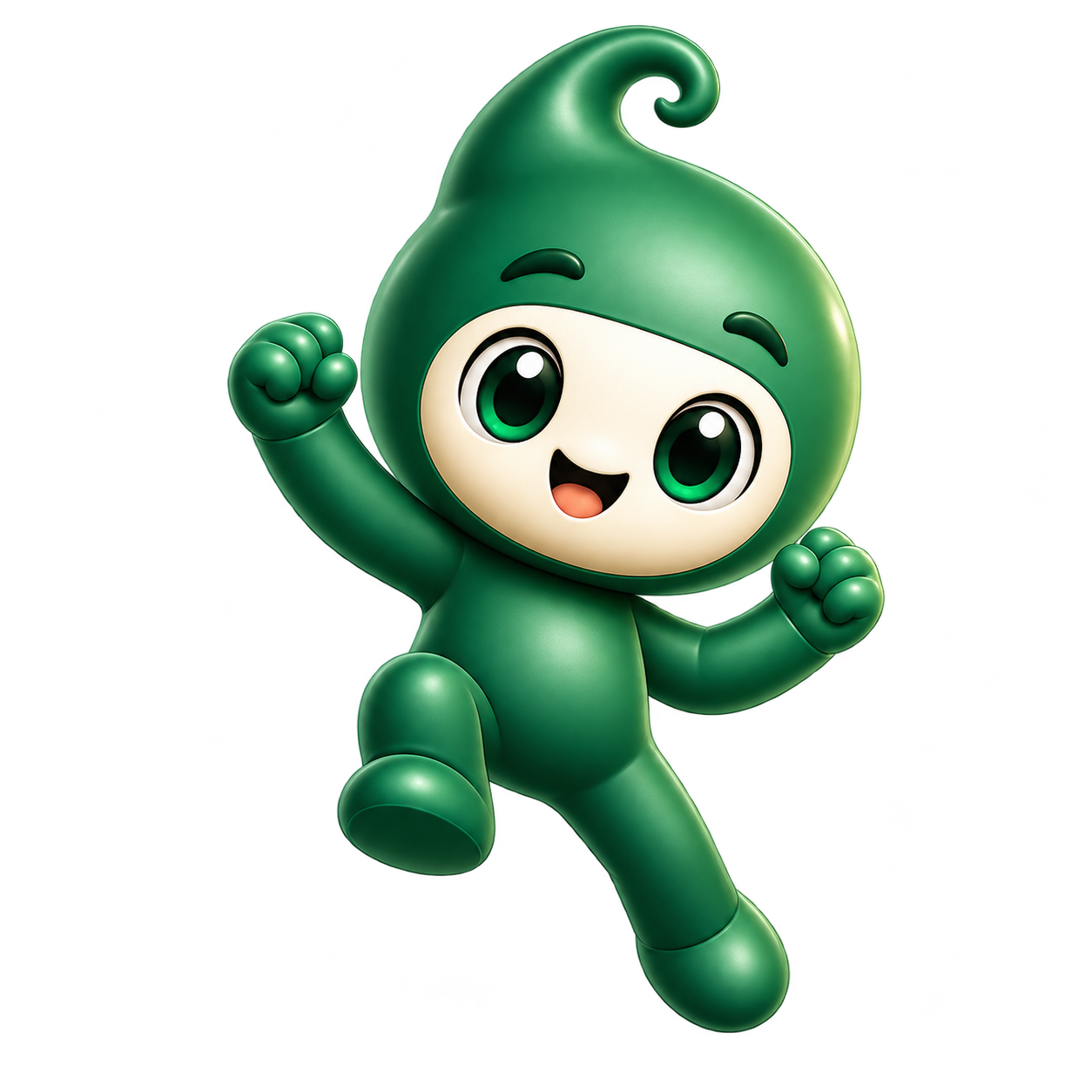 Mascot with a lightbulb